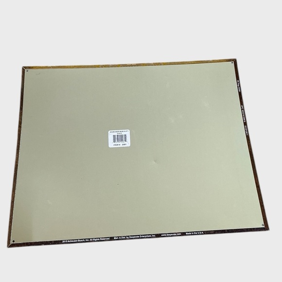 Anheuser Busch Budweiser Bud Bottle Vintage Weathered Look Metal Tin Sign #2081 - Picture 3 of 5